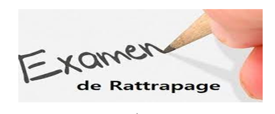Calendrier des examens de rattrapage – Semestre 2 – Département des Énergies Renouvelables, 1re année L.M.D. Sciences et Technologies & 1re année Ingénieur